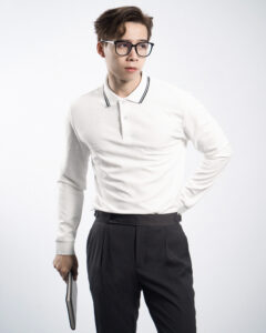 long sleeve polo shirt