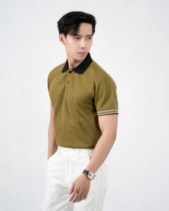 polo nam phối cổ