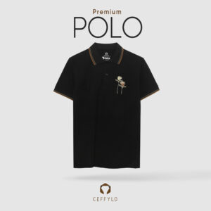 polo cotton thêu họa tiết