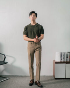 Polo dệt kim nam