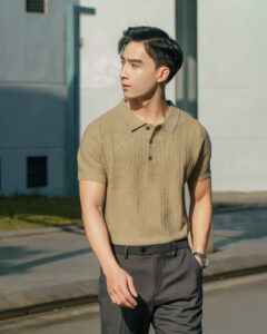 Polo dệt kim nam