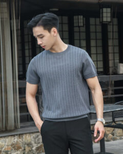 Áo thun dệt kim trơn
