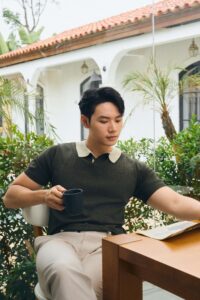 polo dệt kim cộc tay nam