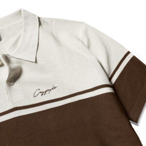 Polo dệt kim thêu logo CF