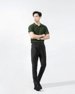 Polo dệt kim trơn