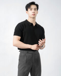 Polo dệt kim trơn