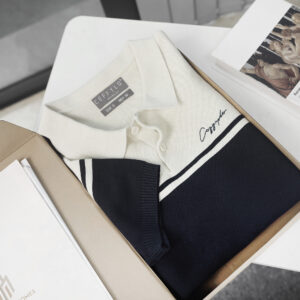 Polo dệt kim thêu logo CF