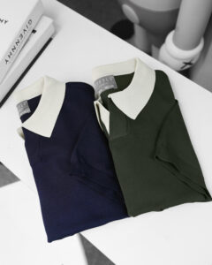 polo dệt kim cộc tay nam