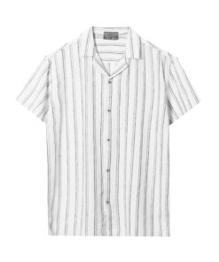 SM đũi cộc tay cổ vest sọc to CF