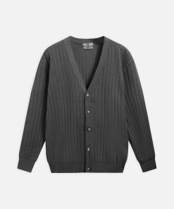 Áo khoác Cadigan len Ceffylo form relax fit L232S1019251019 - Xám