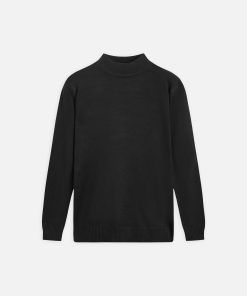 ÁO LEN CỔ 3 PHÂN CF L02S1019231014 - Đen