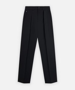 Quần âu nam cạp phối chun relax fit 2M QA232S319251021 - Đen