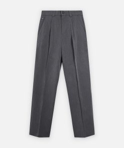 Quần âu nam cạp phối chun relax fit 2M QA232S319251021 - Xám