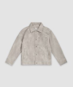 Áo khoác da loang CF K232S2219251013 - Ghi nhạt