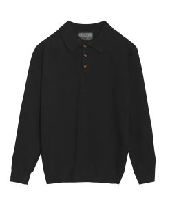 POLO LEN DÀI TAY CỔ CÚC CF P232S1019241017 - Đen