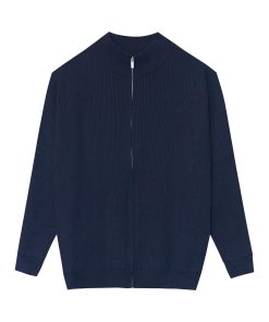 Khoác len kéo khóa basic CF L232S1019250914 - Xanh navy