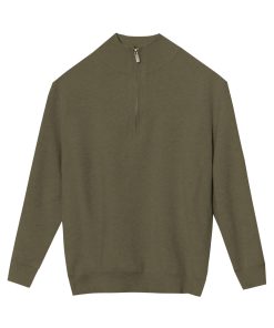 Áo len cổ khóa basic CF L232S1019250913 - Xanh rêu