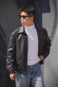 Áo khoác da nam lót lông