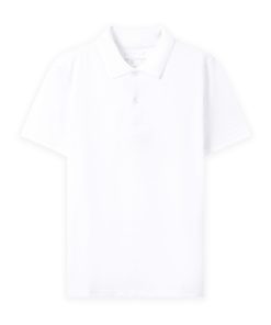 Polo nam cộc tay trơn CF260324 - Trắng