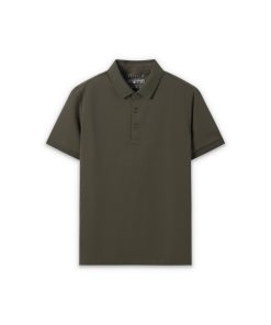 Polo trơn cổ đức CF260313 - Xanh rêu