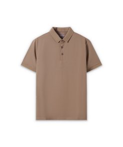 Polo trơn cổ đức CF260313 - Nâu