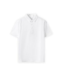 Polo trơn cổ đức CF260313 - Trắng