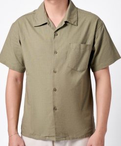 SM cộc tay đũi cổ vest CF260311 - Xanh rêu
