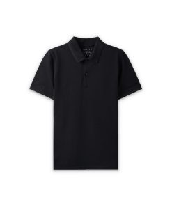 Polo nam cộc tay trơn CF260324 - Đen